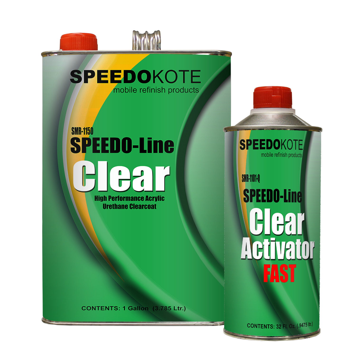 Clear Coat 2K Acrylic Urethane, SMR-1150/1101-Q 4:1 Gallon Clearcoat Fast Kit