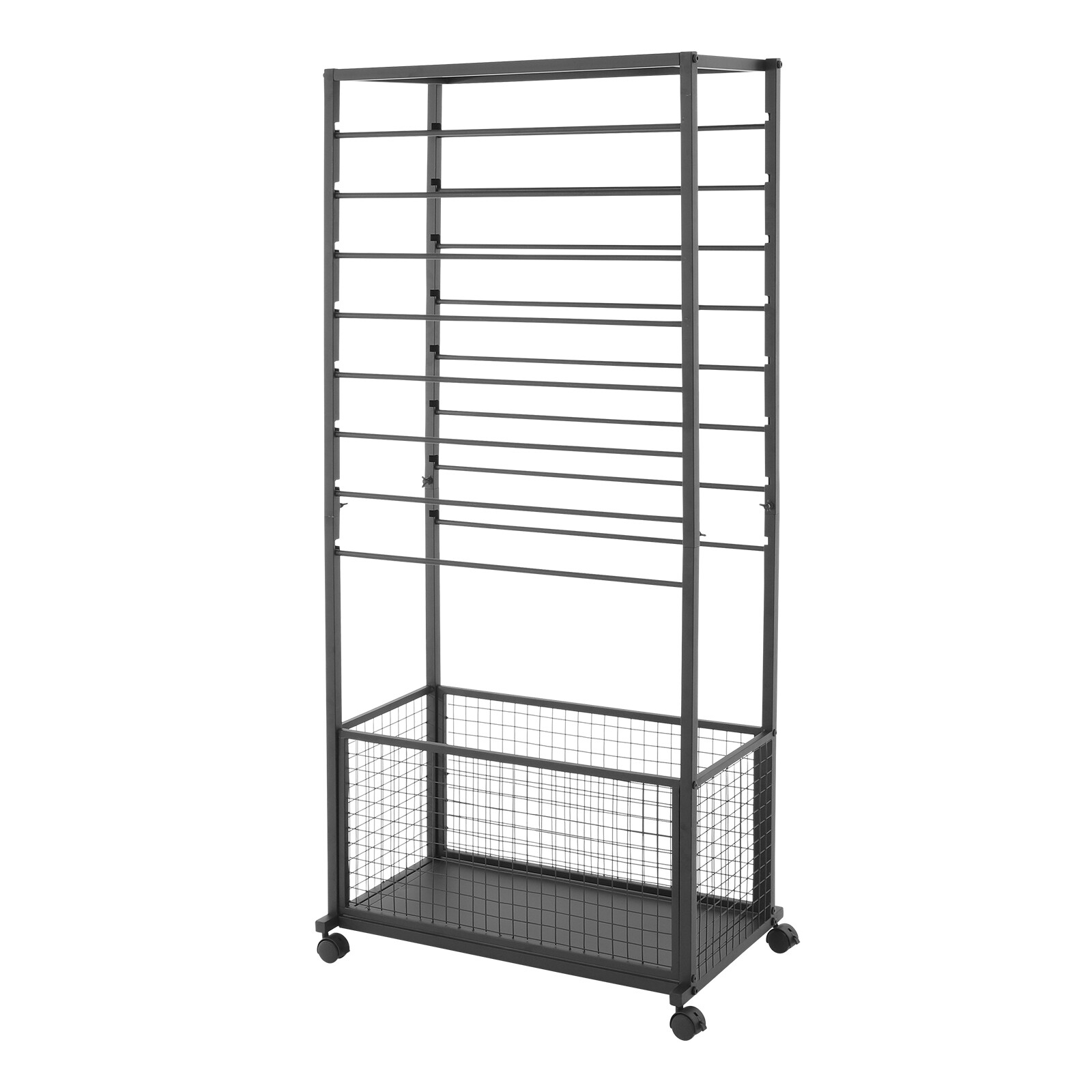 Ribbon Holder Organizer Rack w/Wheels Large Capacity Ribbon Stand Organizer