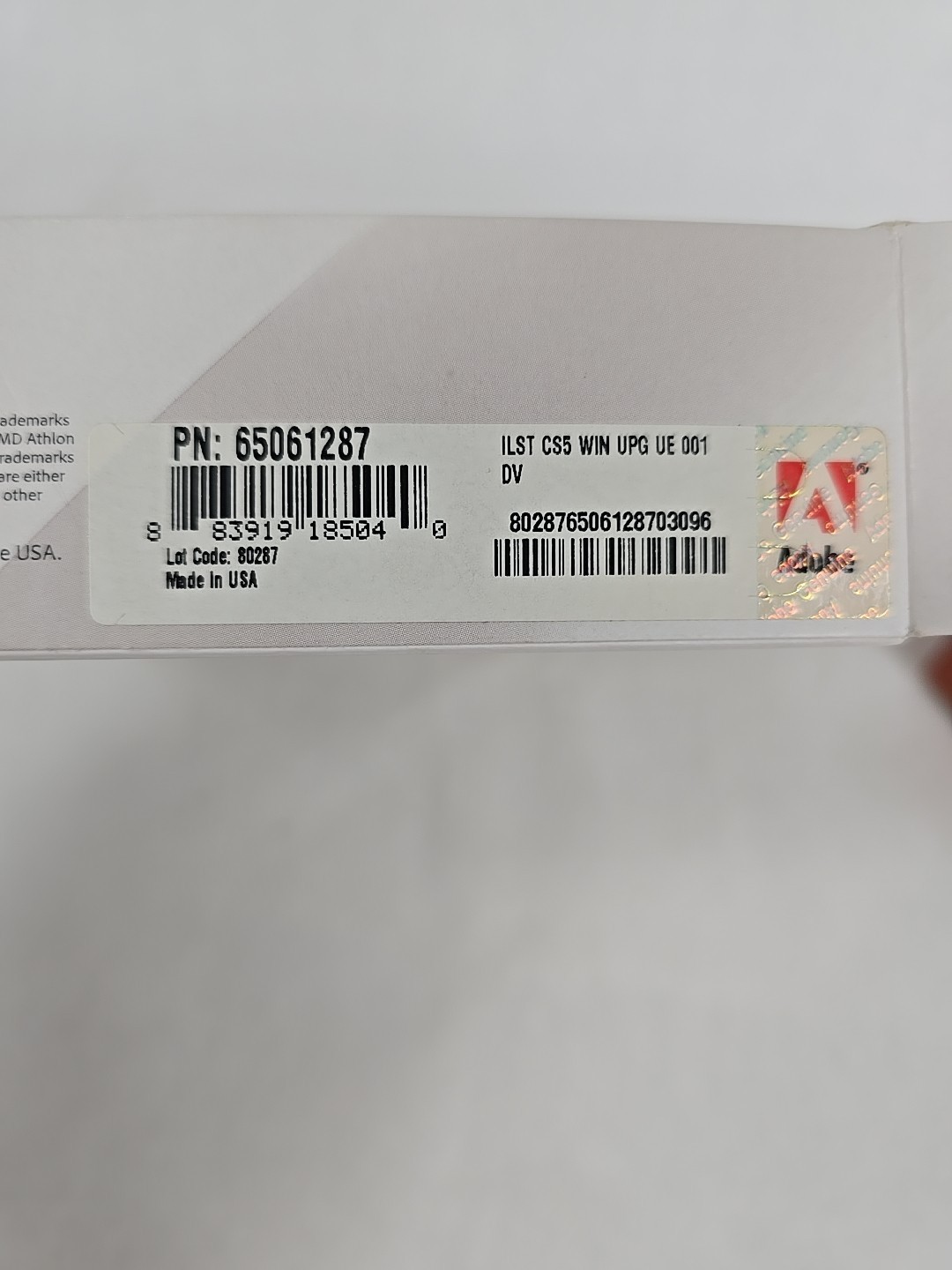 Adobe Illustrator CS5 for Windows in Original Box with Serial Numbers 2010