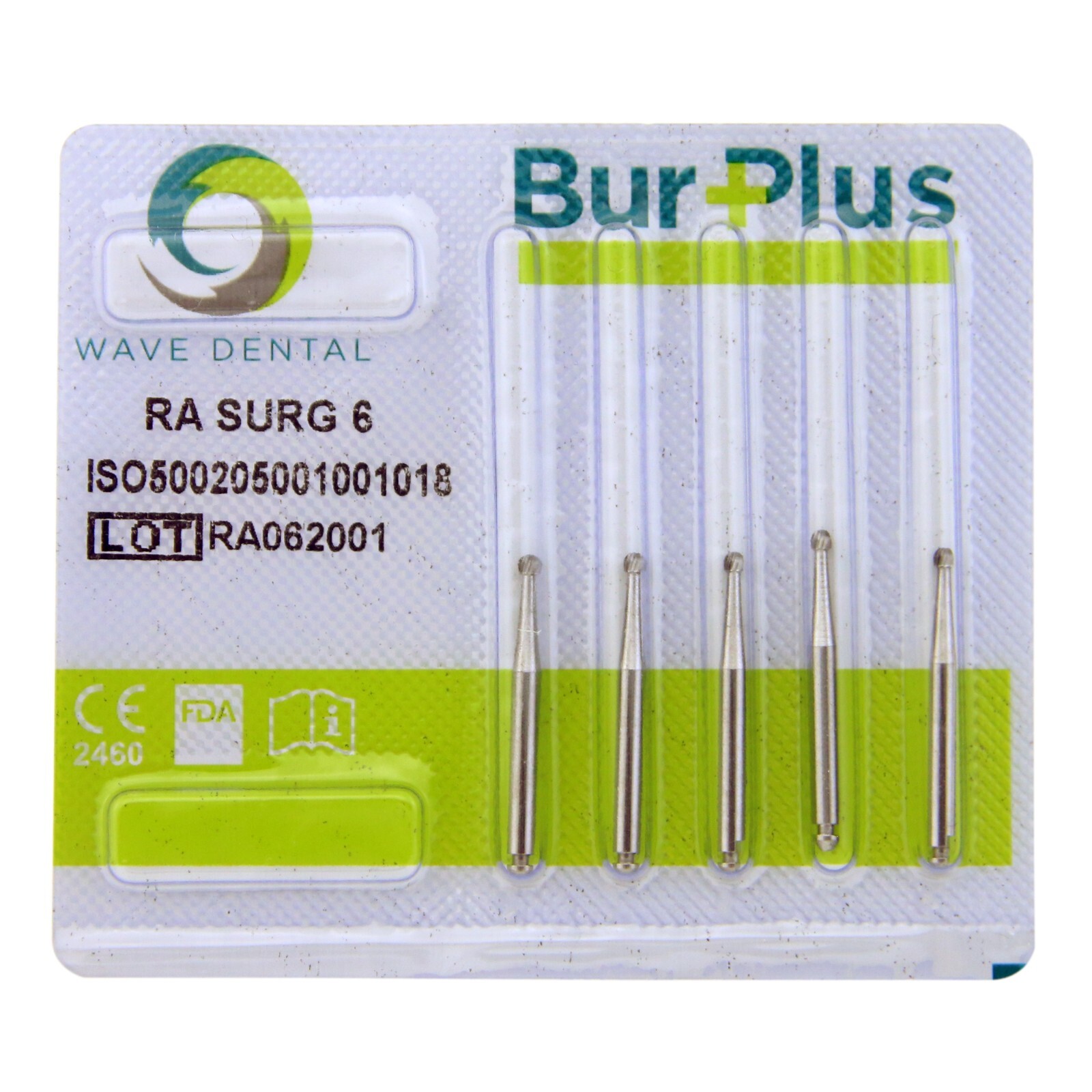 Wave Dental Carbide Round Burs Surgical Length Latch Burs Low Speed LA RA 2 4 6