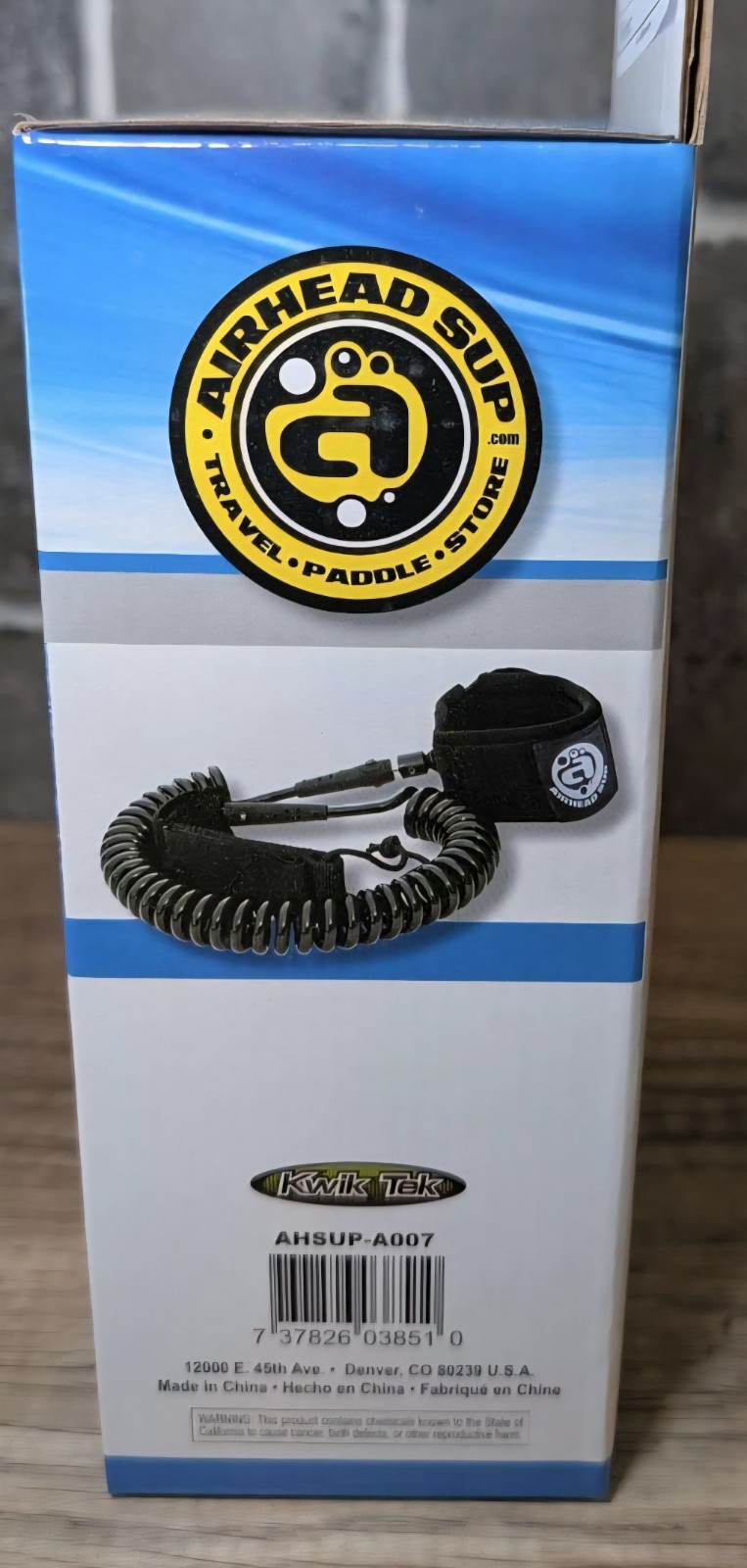 AIRHEAD SUP Heavy Duty Board Leash Kwik Tek