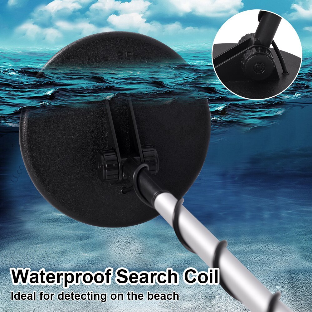 Waterproof LCD Metal Detectors Gold Digger Deep Sensitive Hunter Coil Searcher