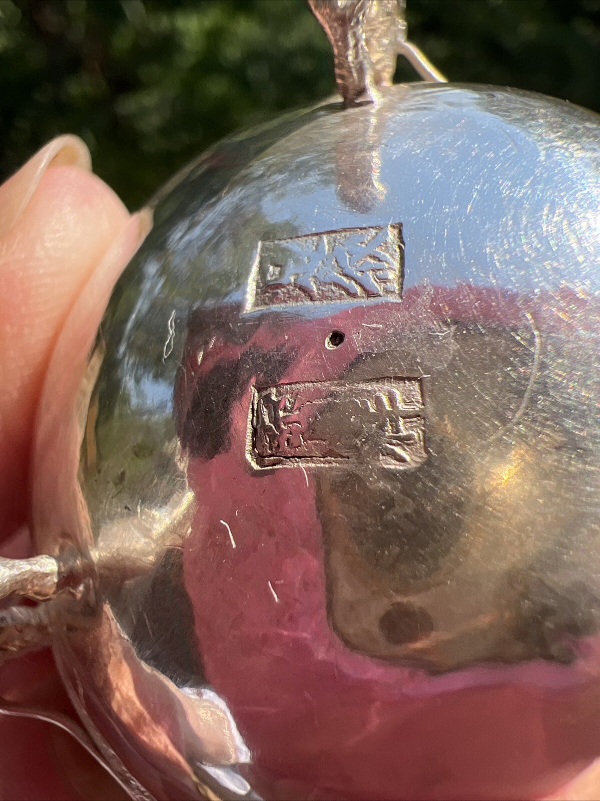 Antique Chinese Sterling Silver Dragon Salt Cellar Bowl VERY OLD GOOD CONDITION