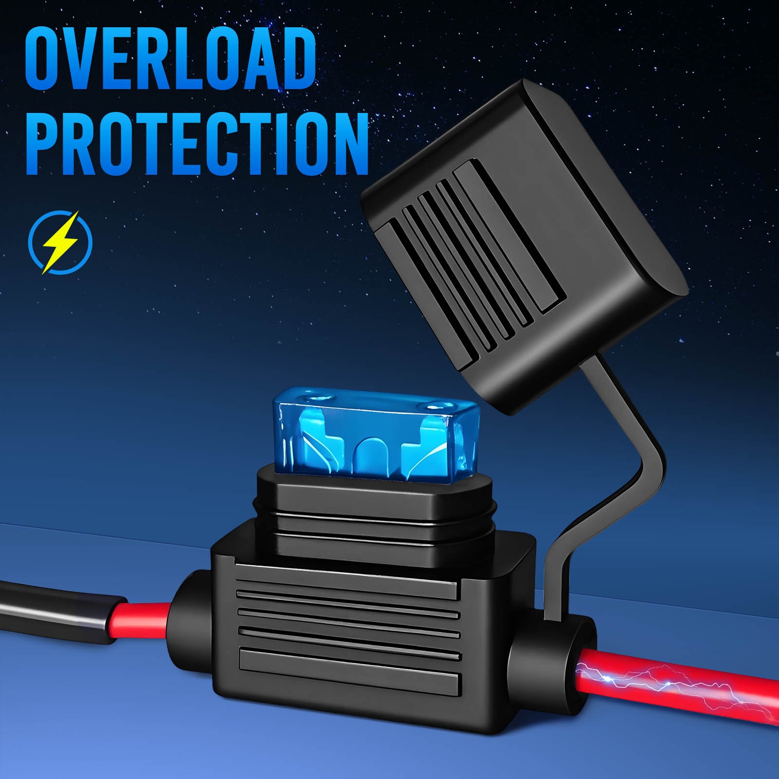 MICTUNING Light Pods 3 Inch 72W Square Off-Road Driving Fog Lamp Spot Flood Beam