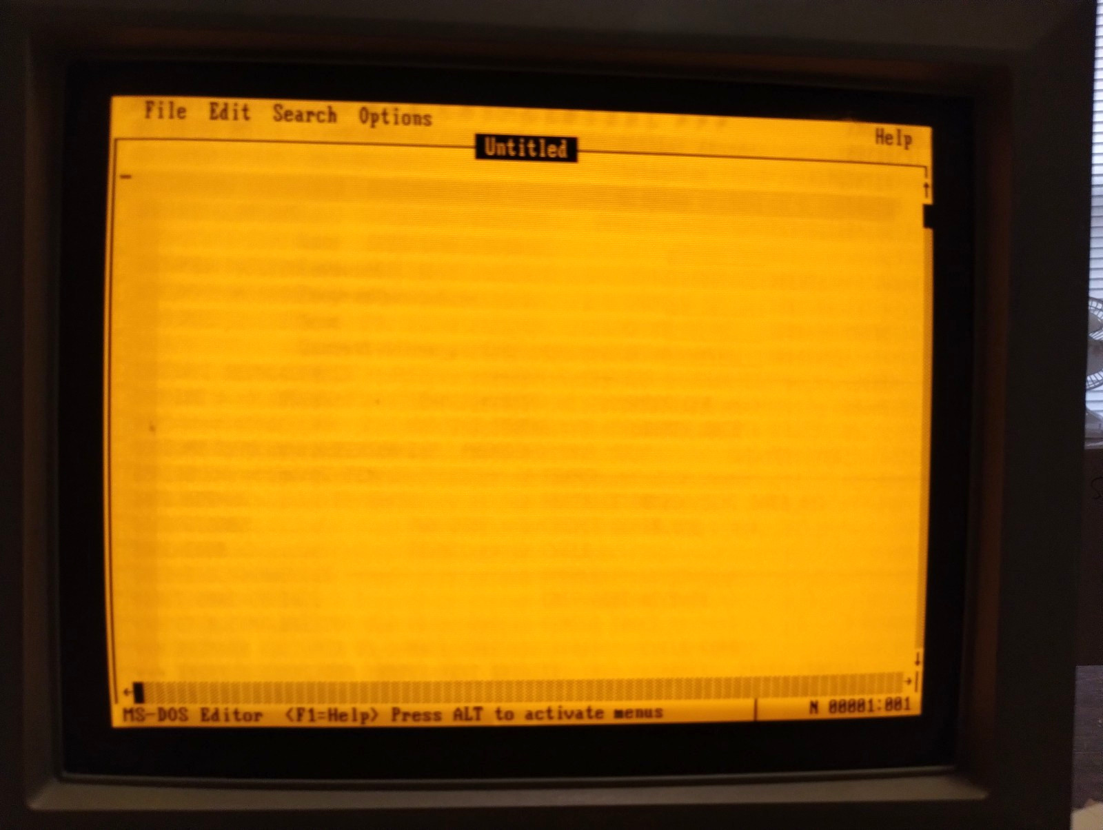 VINTAGE Monochrome Monitor with Swivel! WORKS! Bright! READ!
