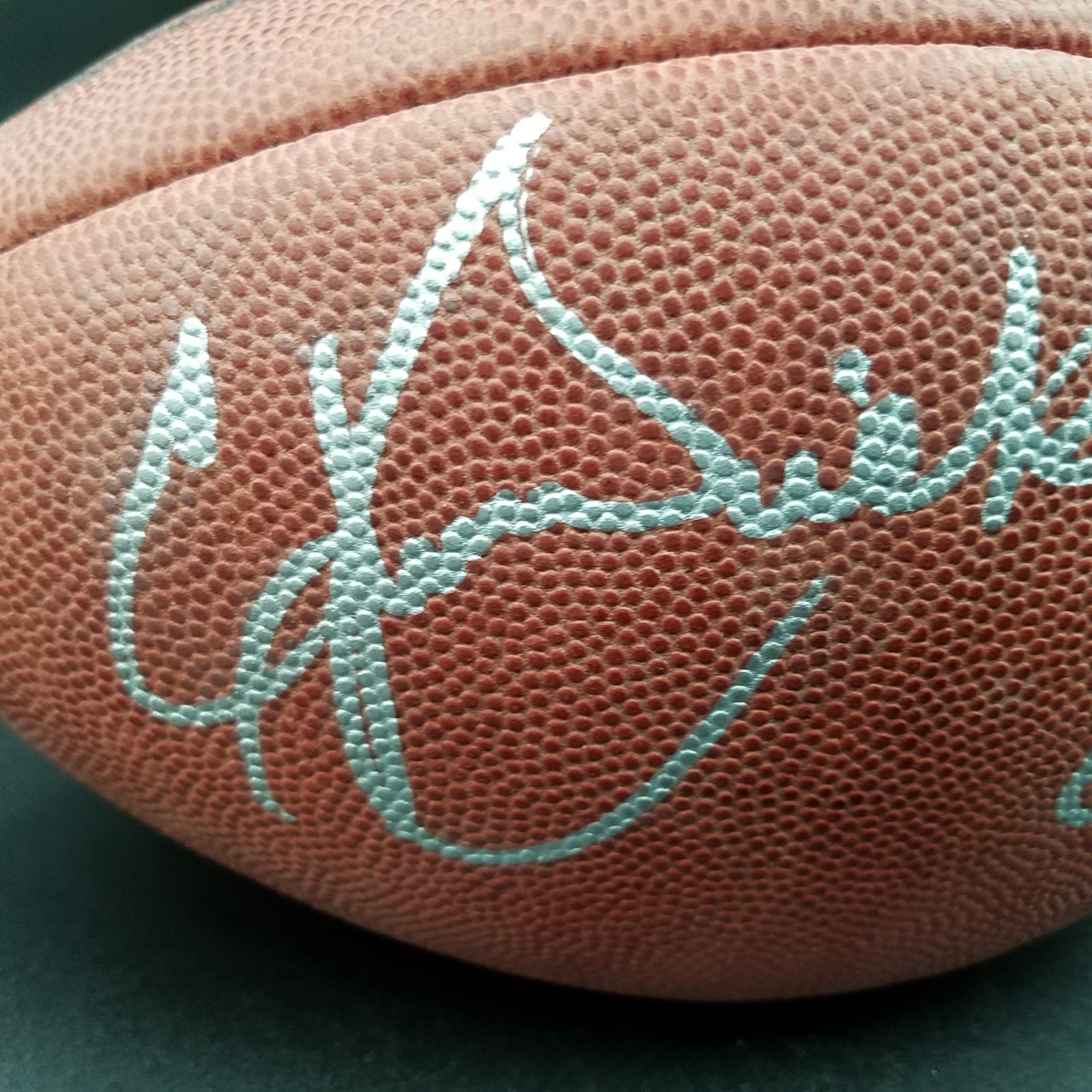 Eric Dickerson Signed Wilson Official Football Silver Marker Rams Auto Autograph