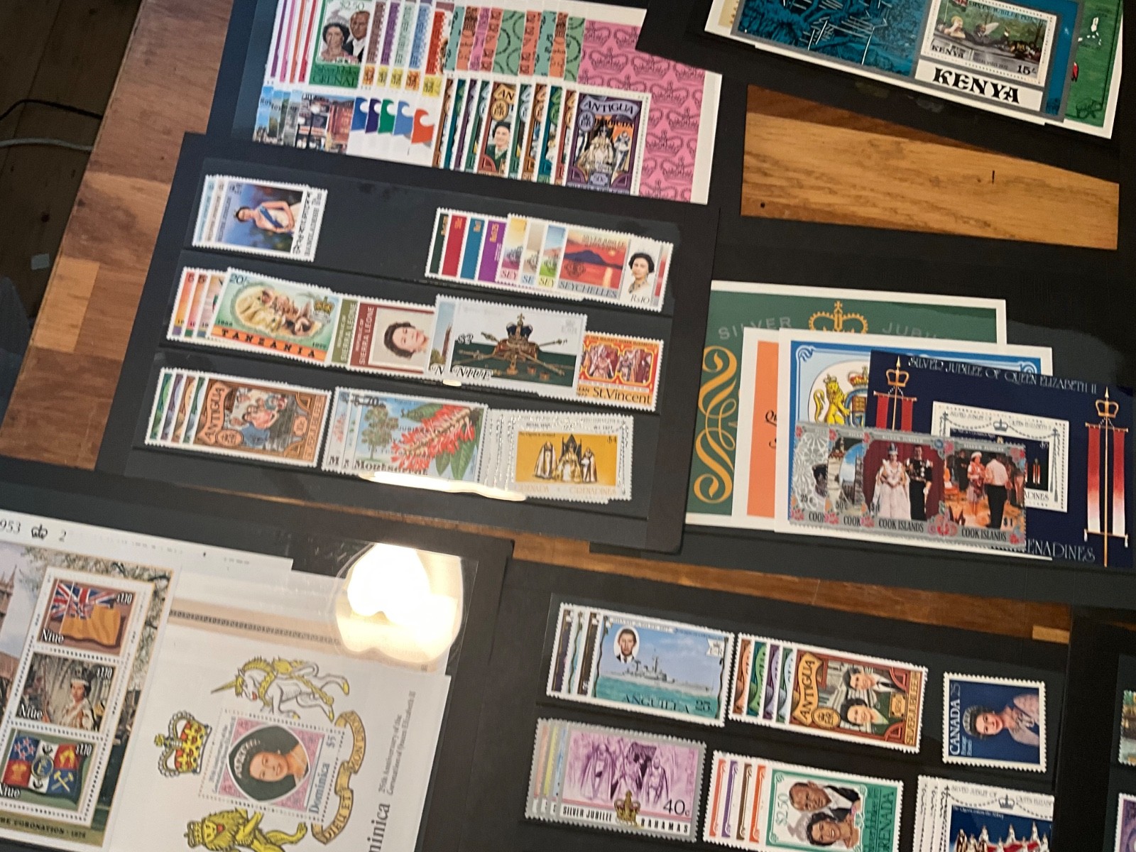 BRITISH COMMONWEALTH royalty huge lot MNH sets and sheets 30cards z