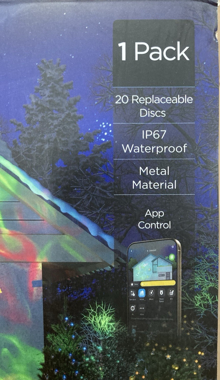 Govee Outdoor Projector Light with 20 Decorative Projection Discs H7071