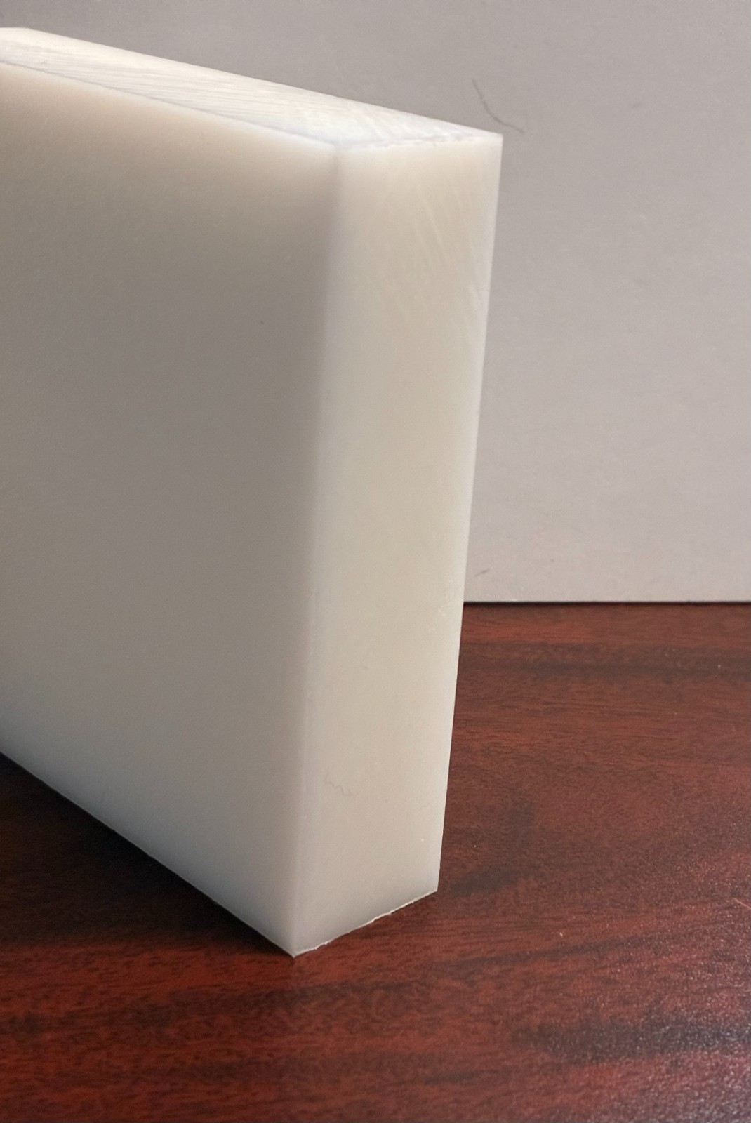 White Plastic (HDPE) Cutting Board  - FDA/NSF/USDA - 12" x 12" x 1" Thick^