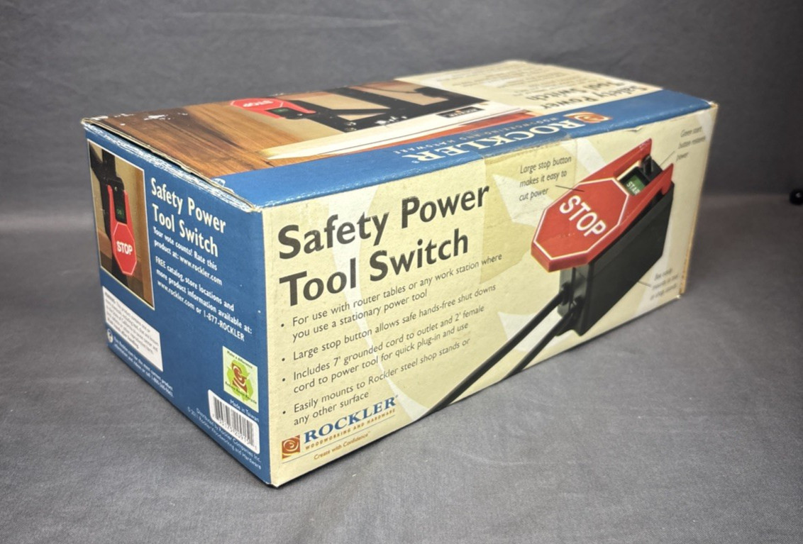 Rockler Safety Power Tool Switch - NOS - Saw Kill Switch
