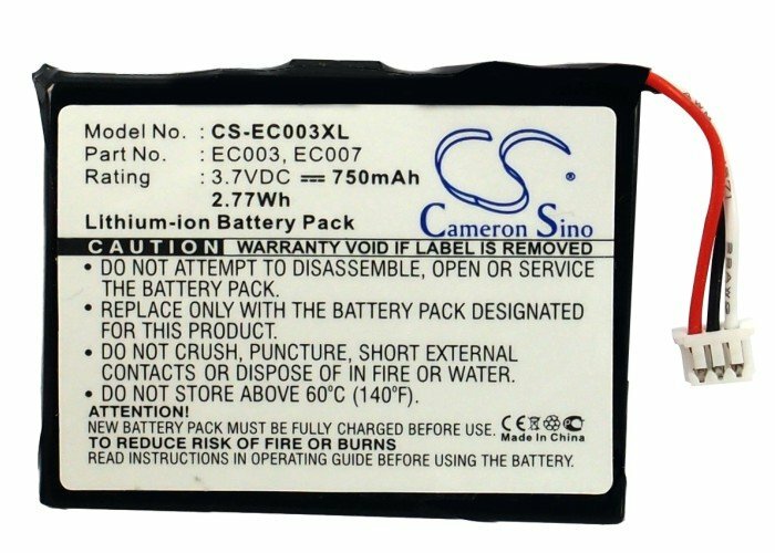 750mAh Battery For Apple iPOD Mini M9802;P/N:EC003,EC007,Mini 6GB M9803