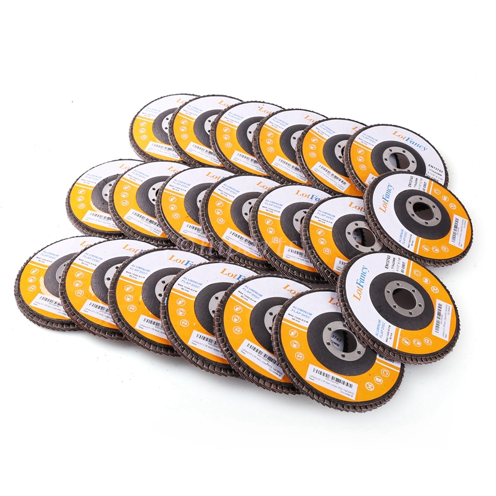 20x Flap Disc 4.5" 4-1/2 40 60 80 120 Grit Angle Grinder Sanding Grinding Wheels