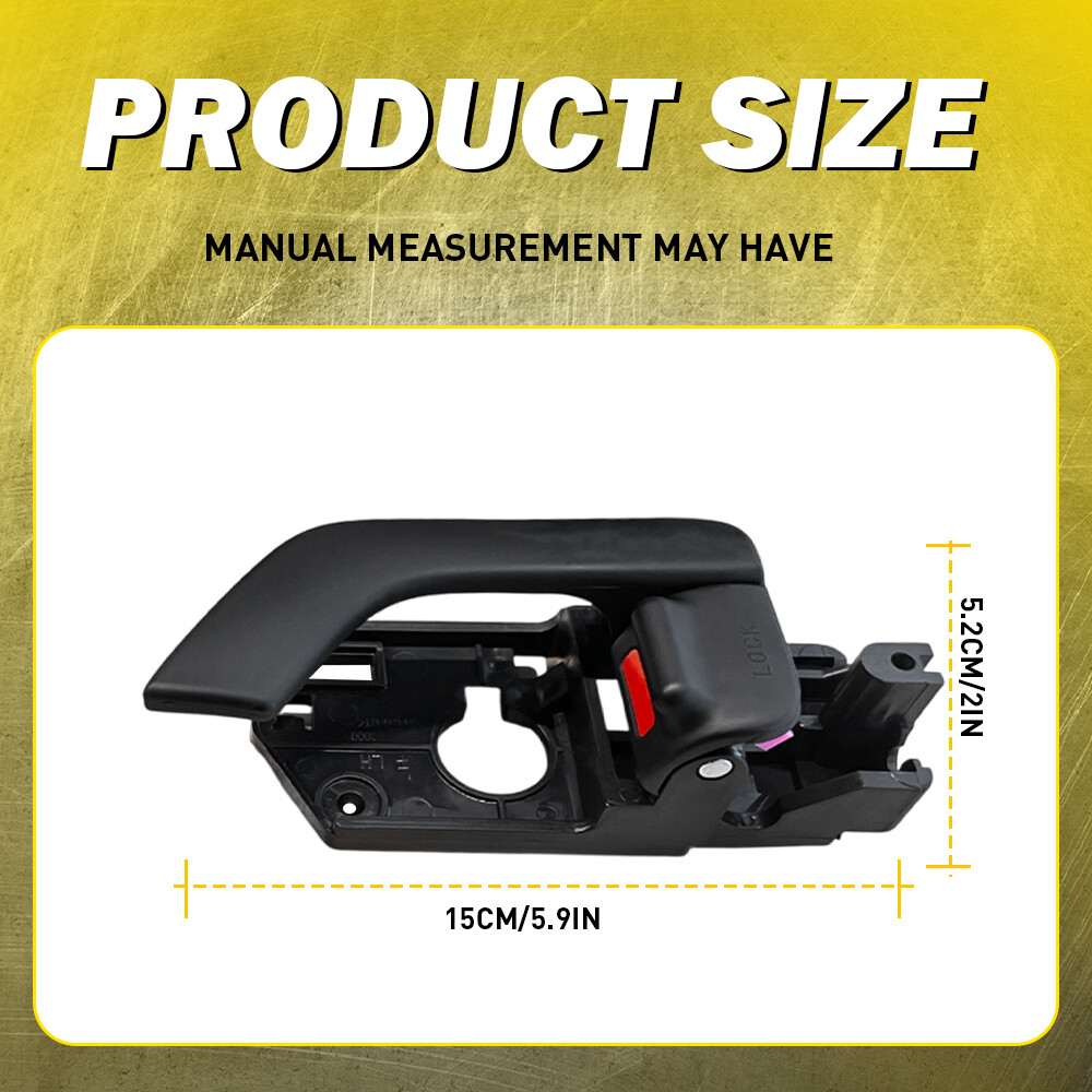 Pair Inside Door Handle Driver & Passenger Side For Hyundai Tiburon 2003-2008 PU