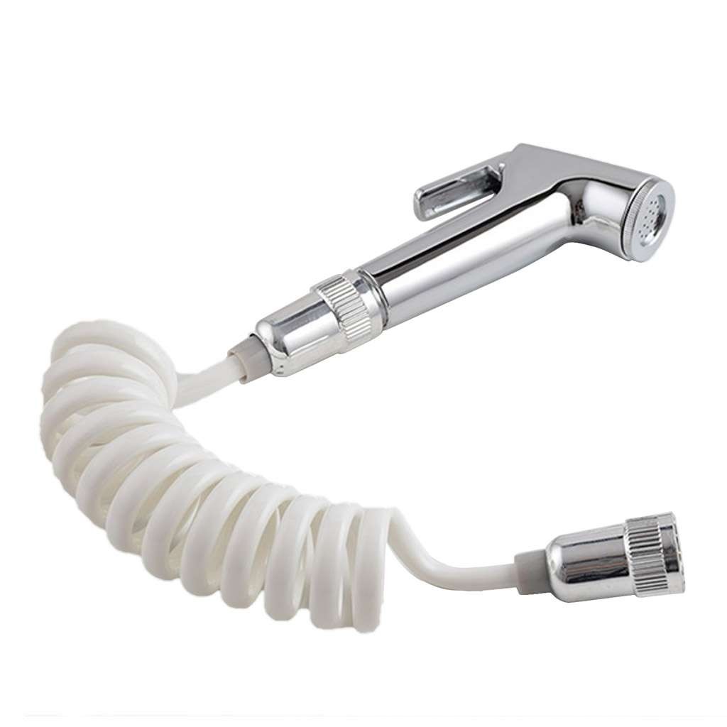 Toilet Shattaf Adapter Hose Bidet Spray Stainless Steel Handheld Shower Head
