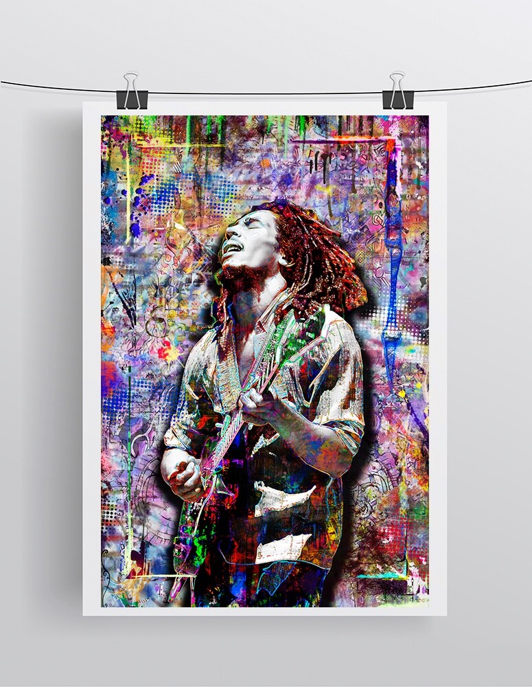 BOB MARLEY And The Wailers Poster 12x18in Bob Marley Tribute Art Free Shipping