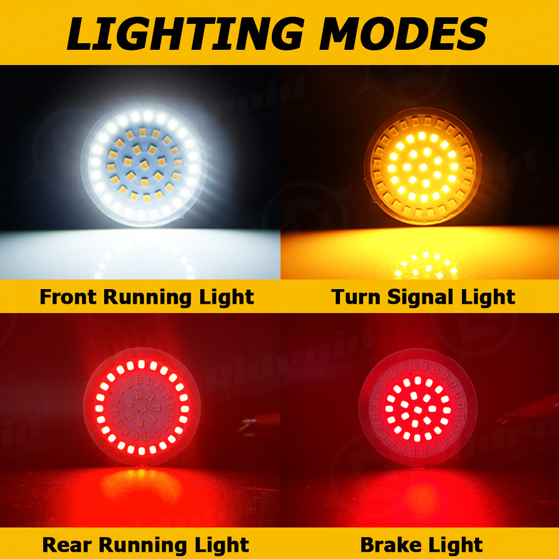 4PCS For Harley Street Glide Road King 1157 LED Turn Signal Front Rear Lights