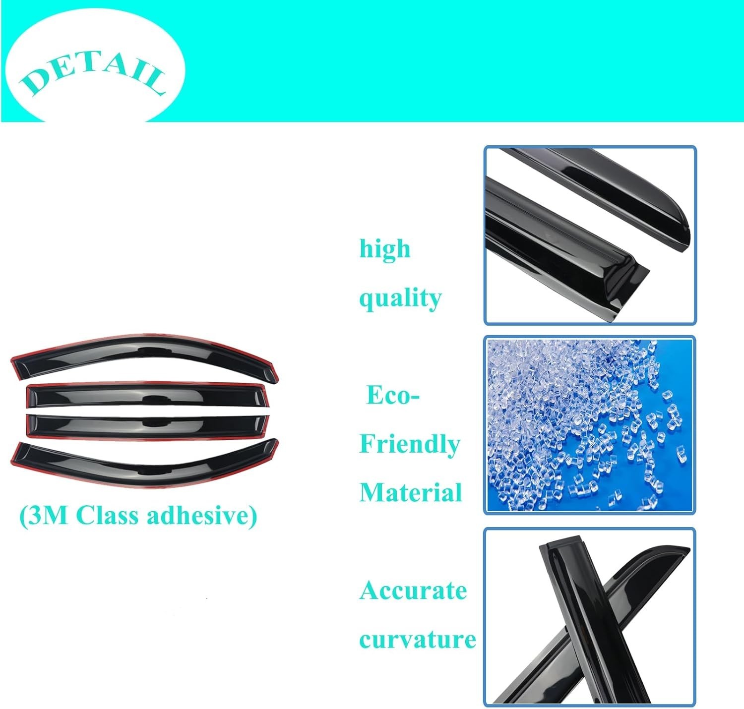 Smoke Black Outside Mount Rain Guards Window Visor 2019-2023 Sierra/Silverado