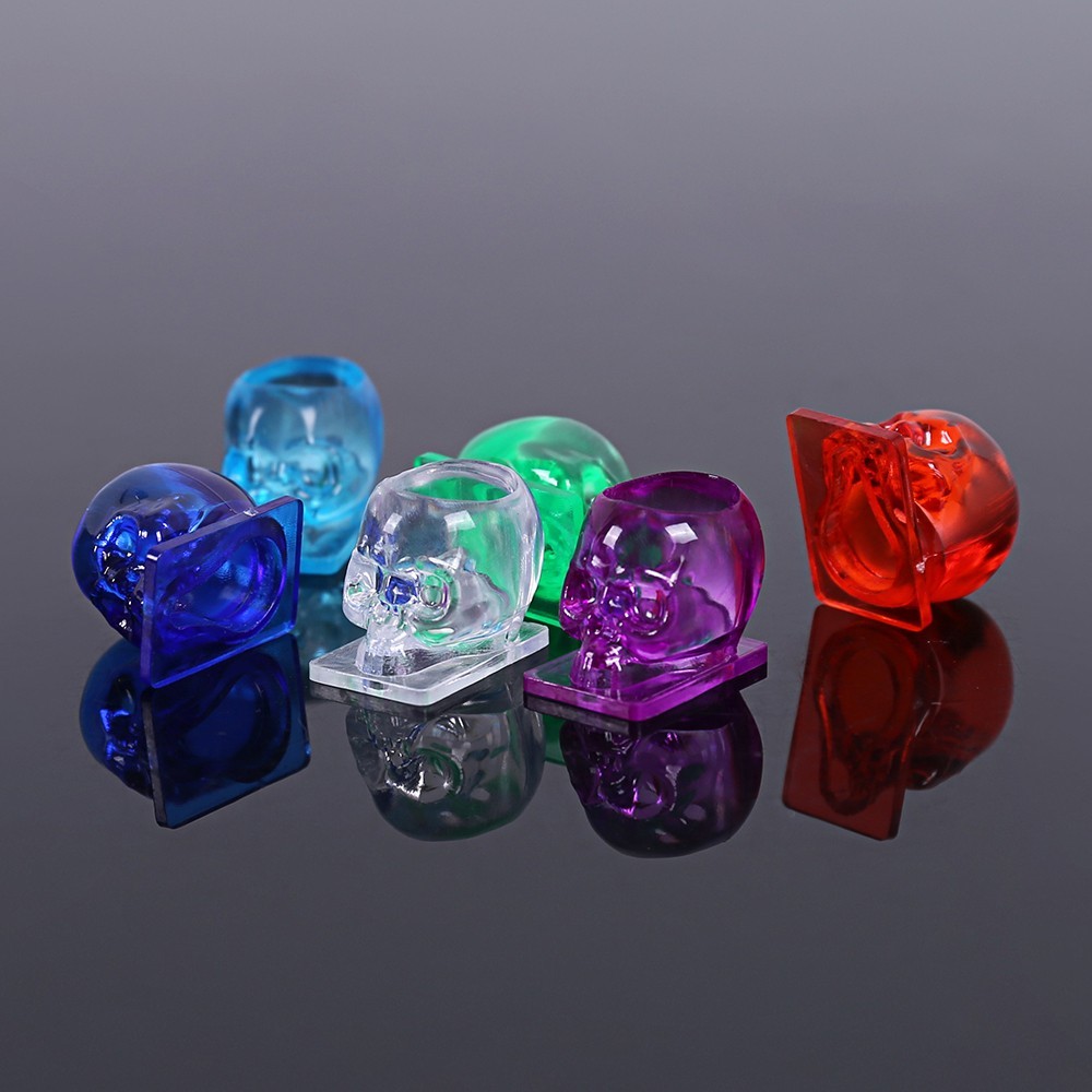 50/200PCS Spark Mix Color Assorted Tattoo Disposable Transparent Skull Ink Caps