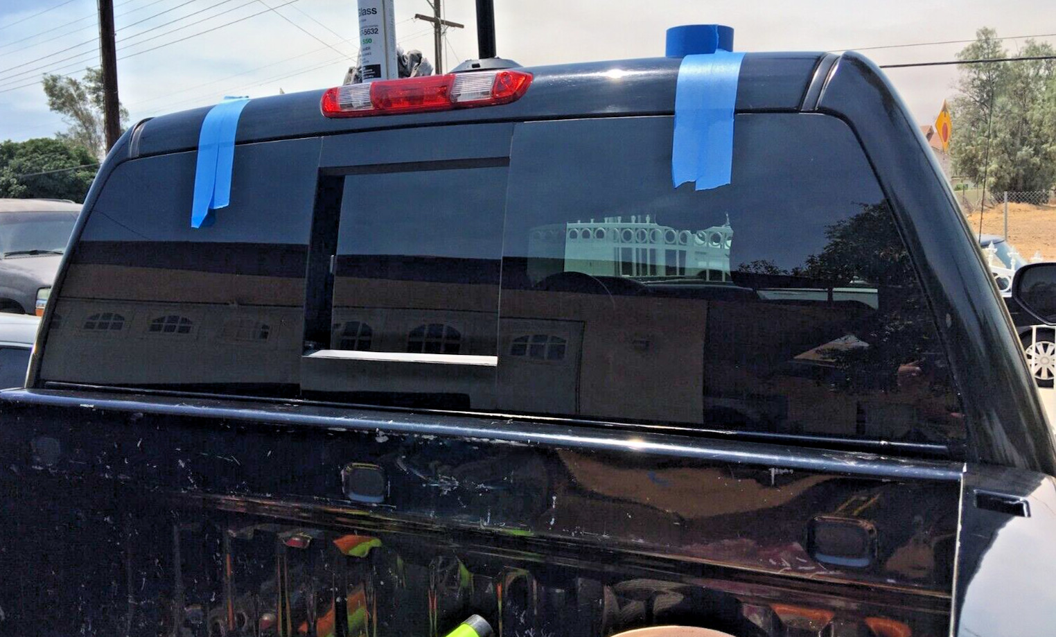 Fit 2014-2018 GMC Sierra 1500 Rear POWER Sliding Window Heated with Regulator