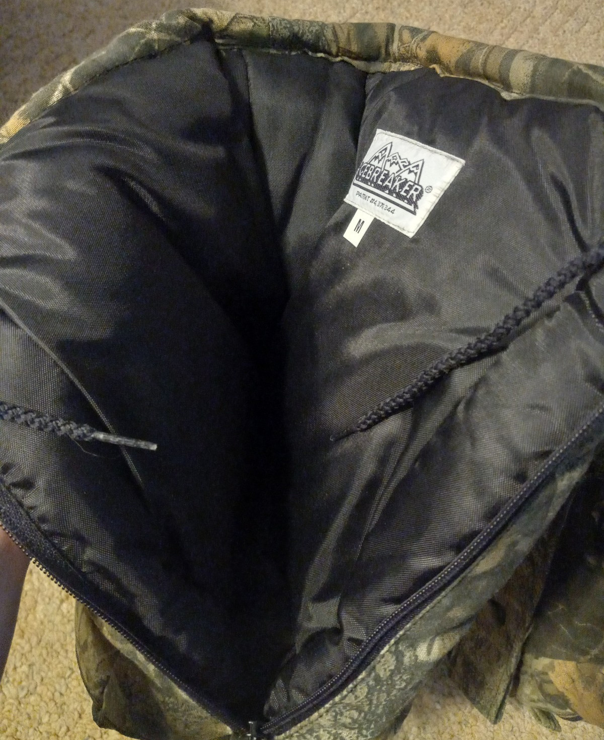 New! Mossy Oak Icebreaker Insulated Boot Covers Size M 8-10 Camo Blanket Breakup