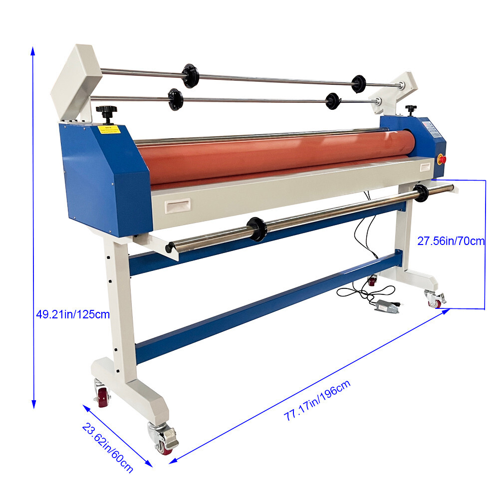 63 in Semi-Automatic Cold Laminator Machine 110V Wide Format Laminator Machine