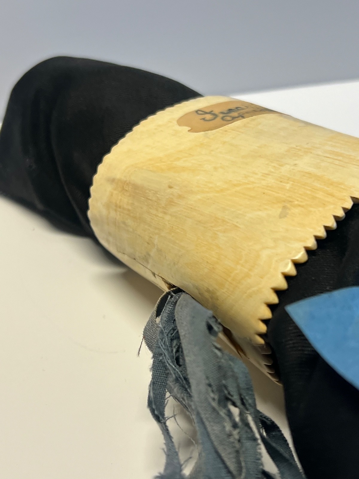 Original Native American Apache Indian Carved Ceremonial Dance Bracelet; Papers