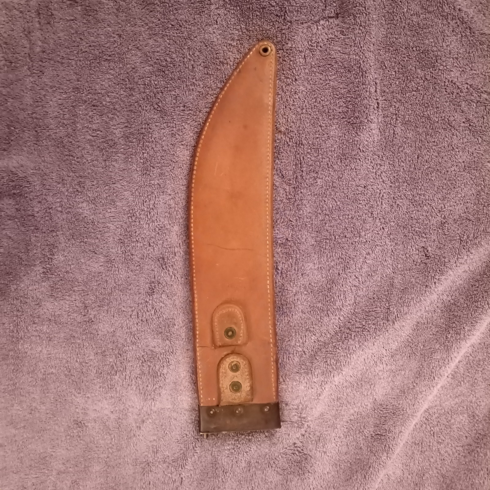 WW1. US Plumb Bolo Scabbard Only, Dated 1918 LADEW.