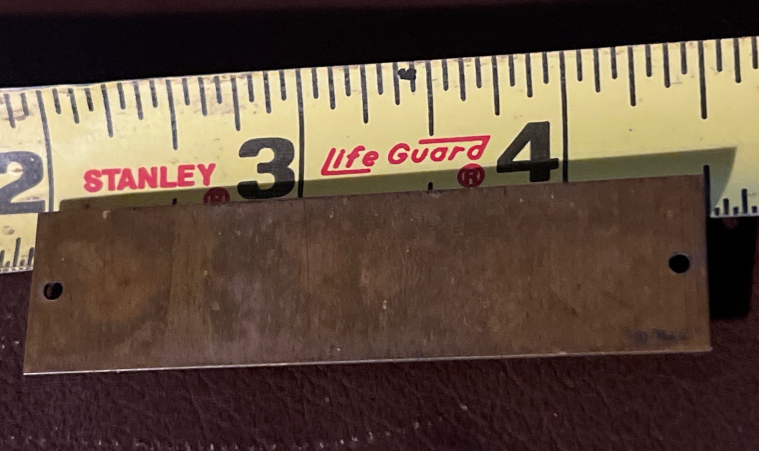 Antq. A. S. Aloe Co Brass Tag Plate Engineers & Surveyors Instruments St. Louis