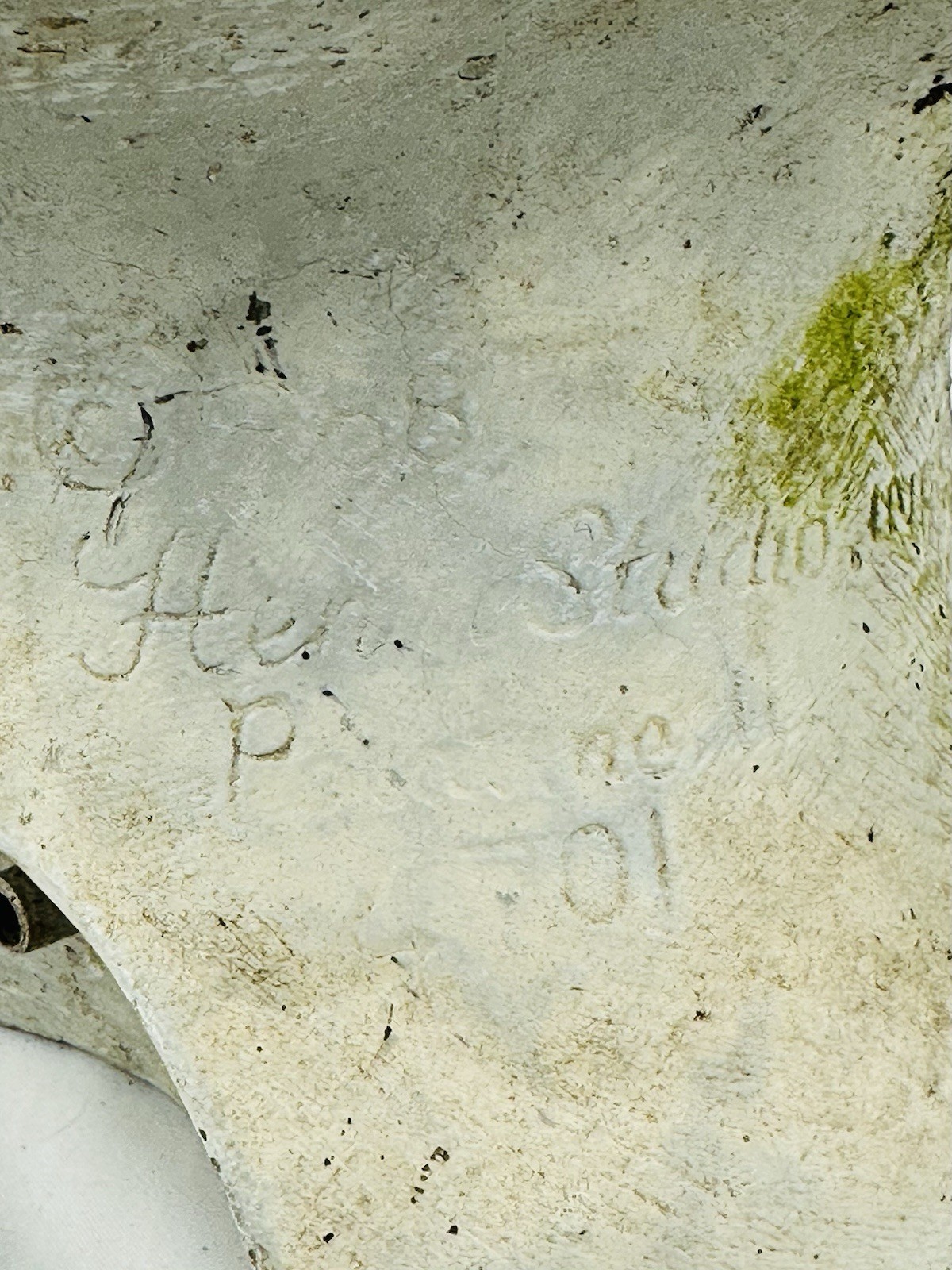 VTG 31lb Concrete Pond Spitter Fountain Accessory Mom & Baby Frogs Lilly Pad 12”