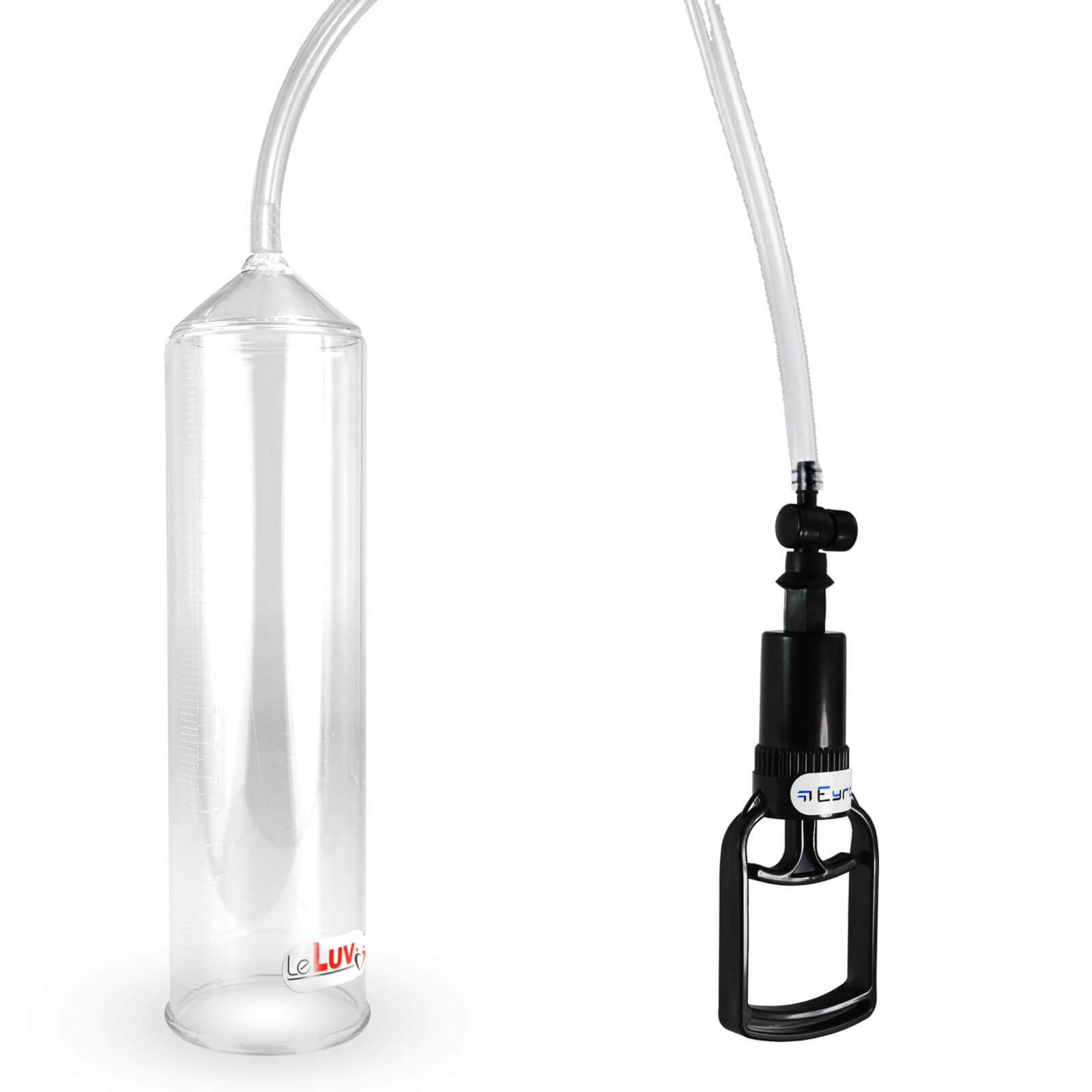 LeLuv Penis Pump EasyOp Tgrip Handle BASIC Natural Male Enhancement | No Sleeve