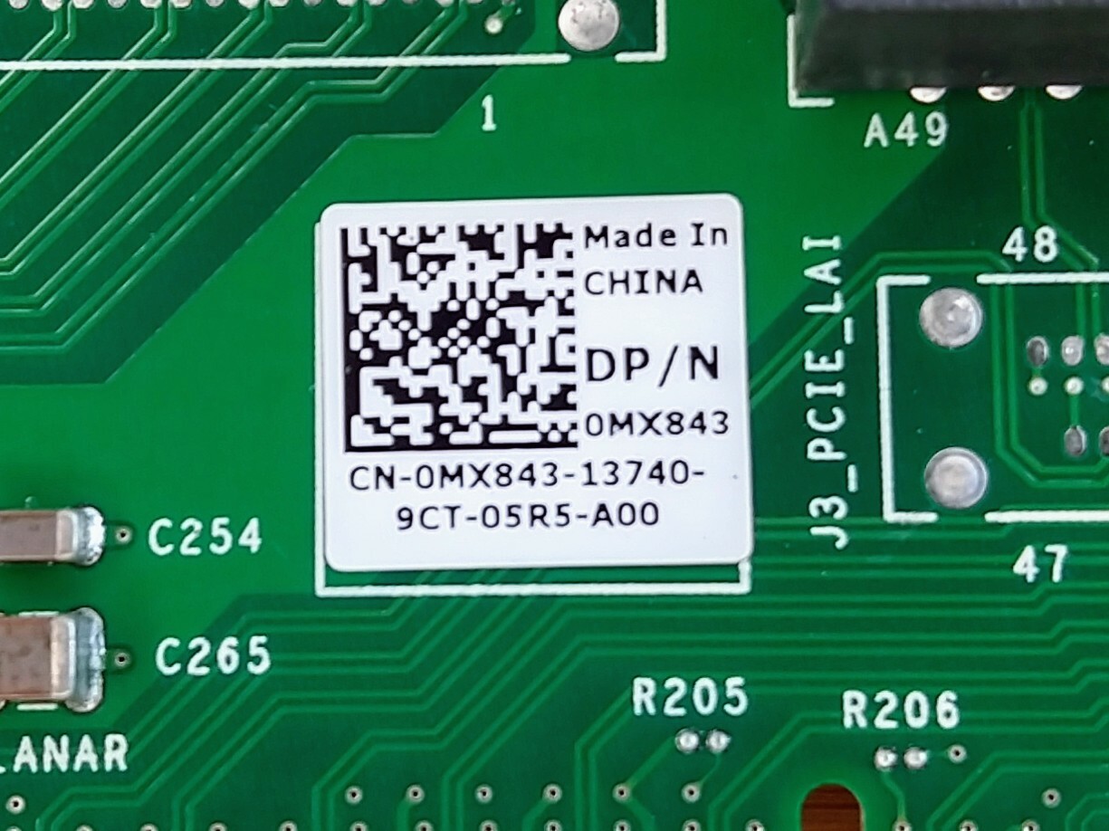 Dell PowerEdge R710 PCI-E PCIe 2x8 Riser MX843 MODIFIED WITH OPEN SLOTS for GPU