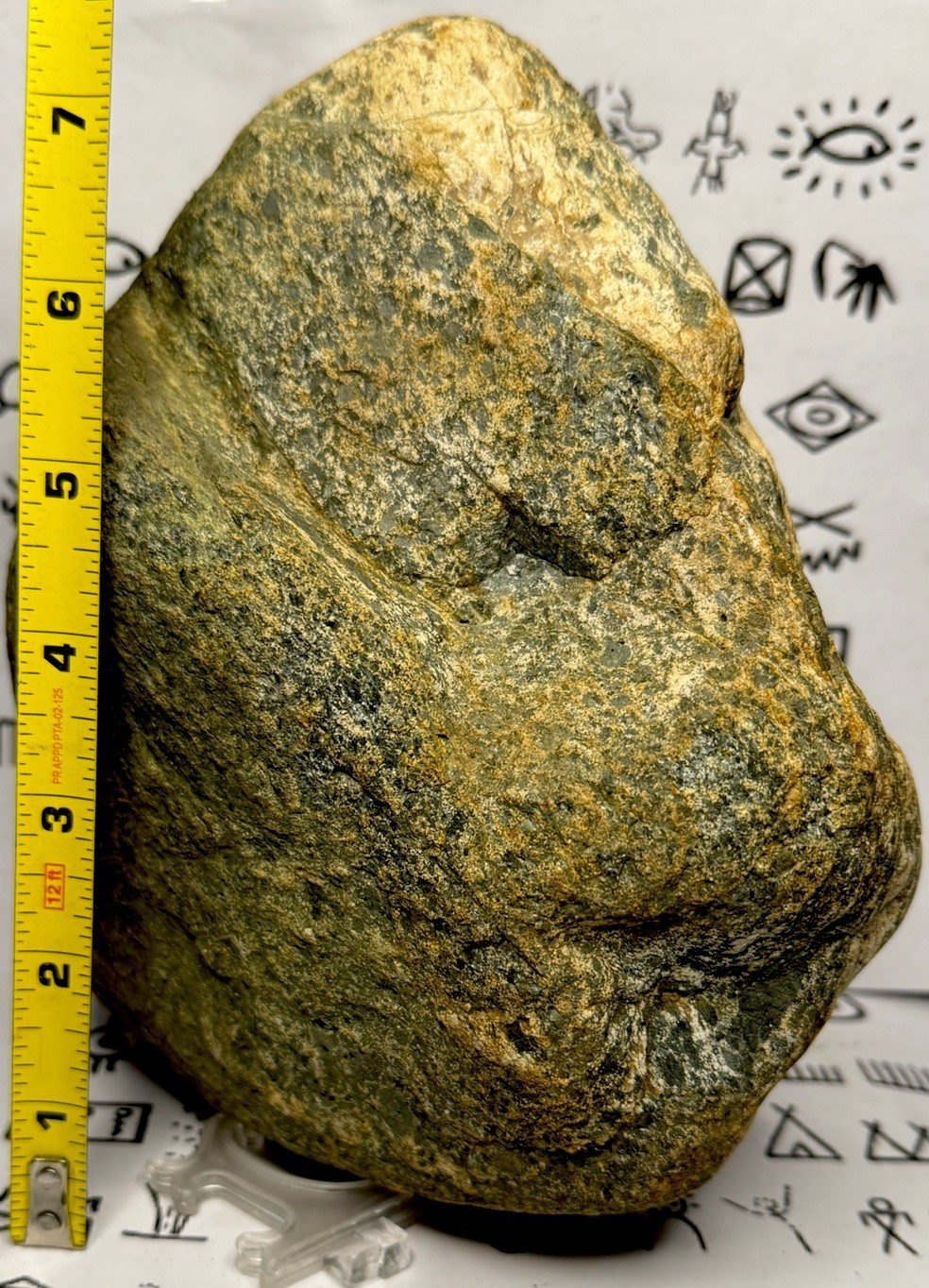 Native American Indian Authentic Artifact Stone Carved Effigy, 8 lb 2 oz • VA