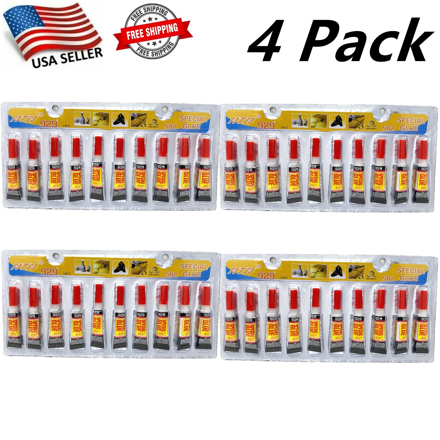 40 Tubes of  Super Glue- Cyanoacrylate Adhesive  in bulk - USA SELLER