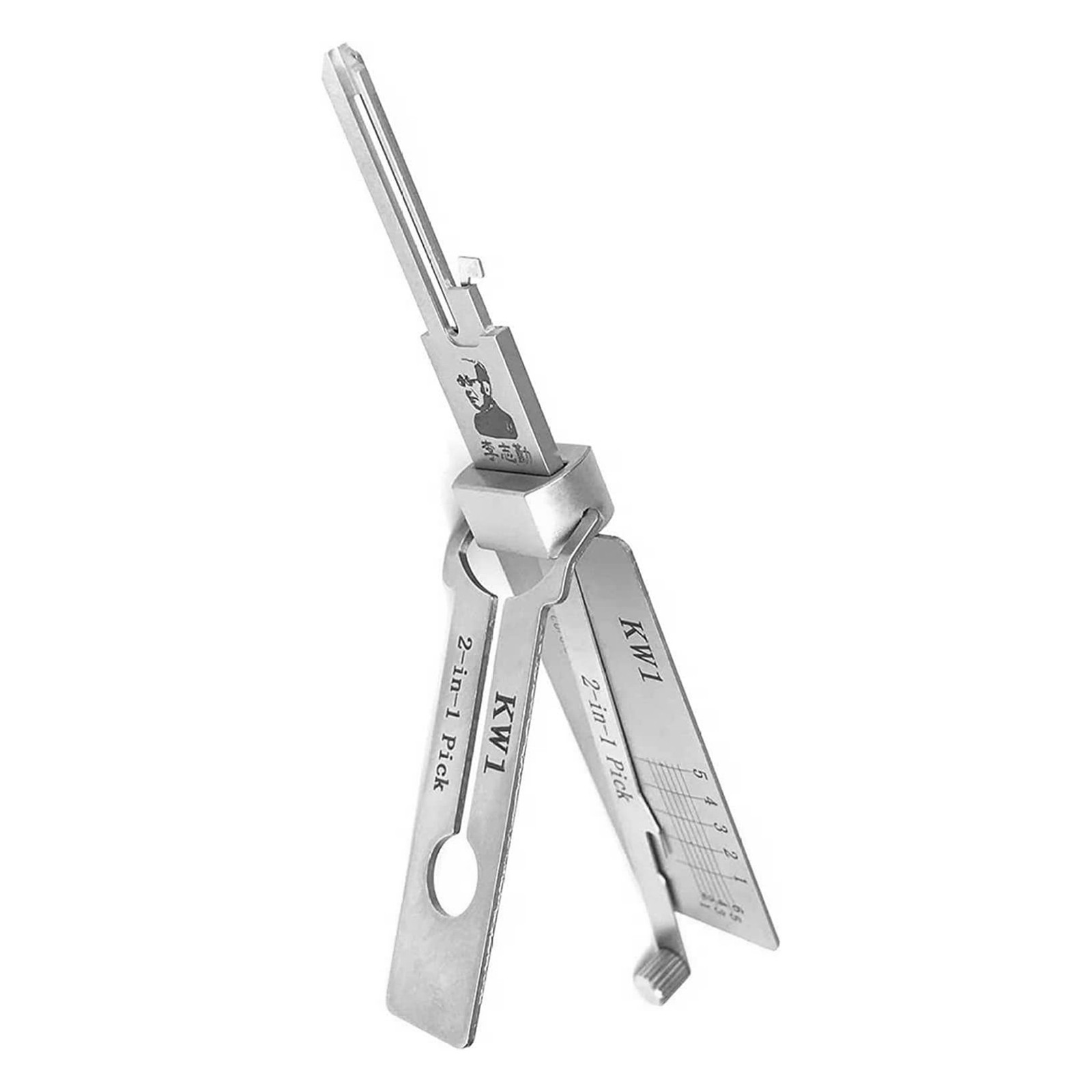 Precision-Hand-Grav-2in1-Pick-Tools 304-Stainless-Steel-Key-Decoder-Model-KW1