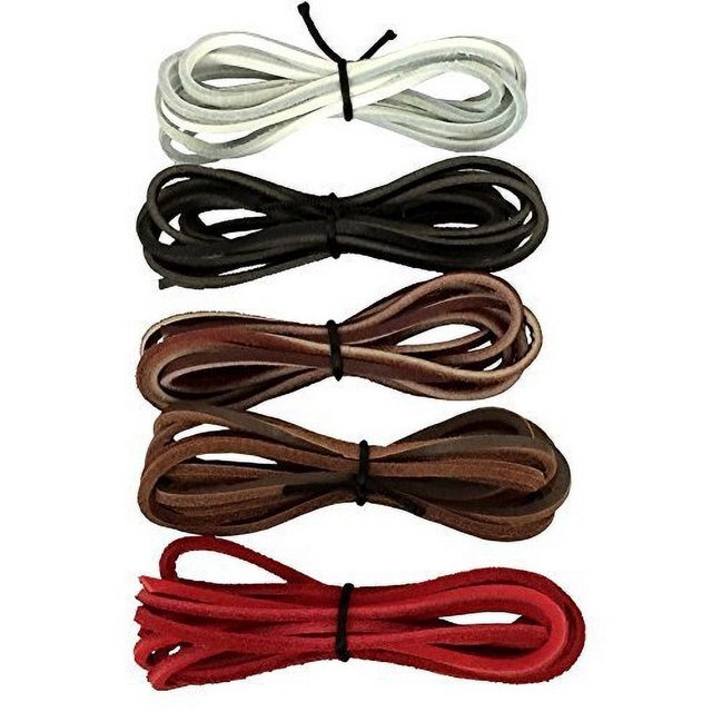 Leather Boot Shoe Laces Shoelaces Black/ Tan/ Chocolate /White  27"-36"