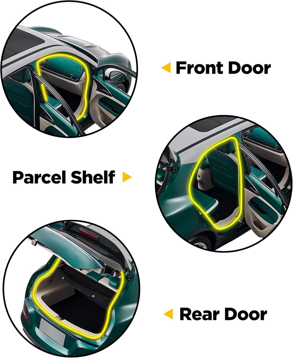 10 Ft Rubber For Chevrolet Car Door Edge Trim Seal with Side Bulb Weatherstrip