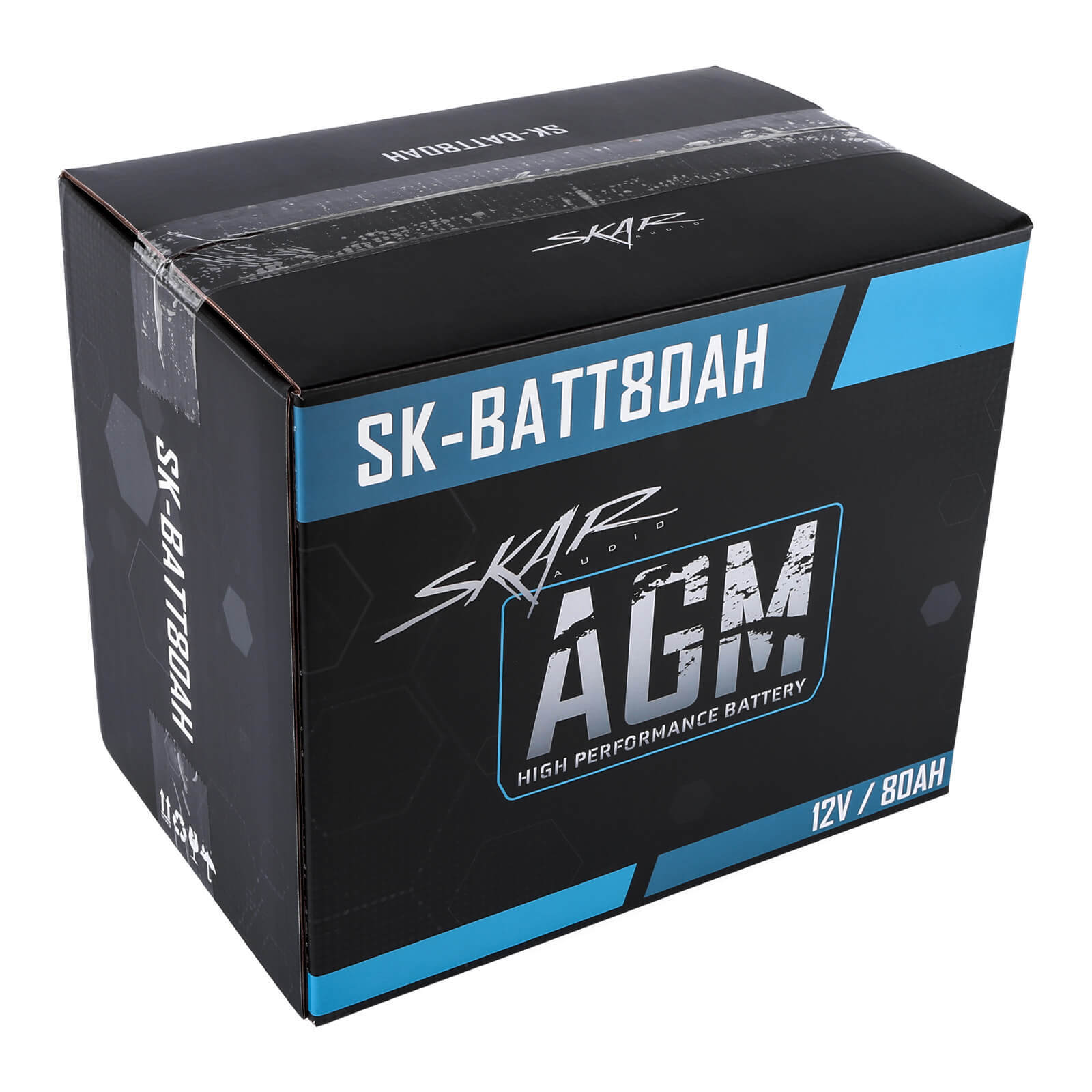 NEW SKAR AUDIO 12V 80Ah AGM HIGH PERFORMANCE CAR AUDIO BATTERY | SK-BATT80AH