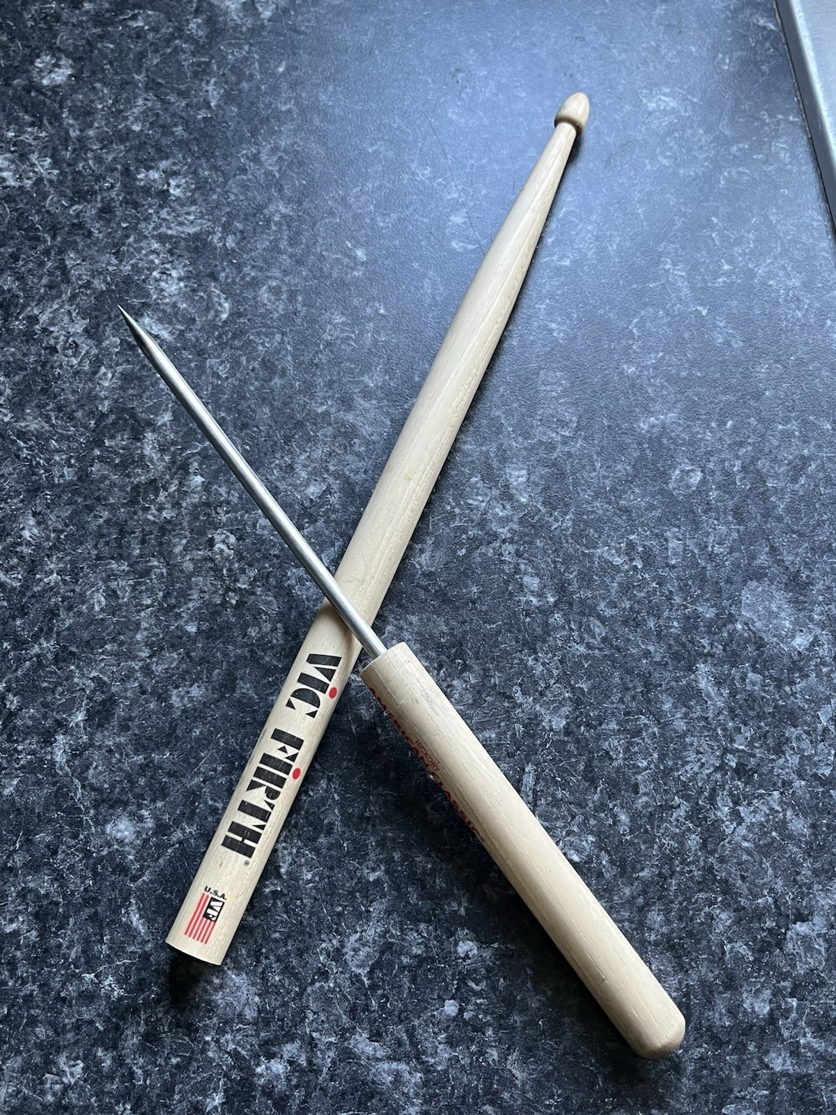 Drumstick Icepick, Self Contained Icepick With Steel Spike