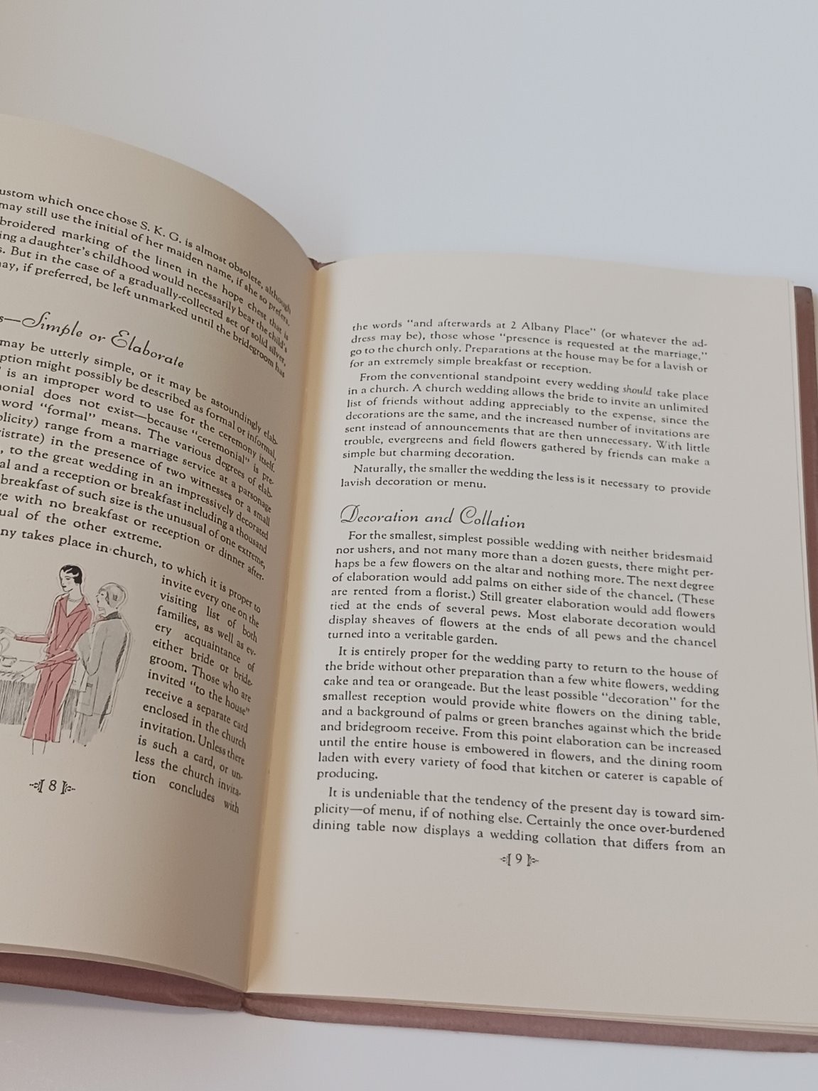 1929 Emily Post Bridal Silver and Wedding Customs Booklet Towle Guide