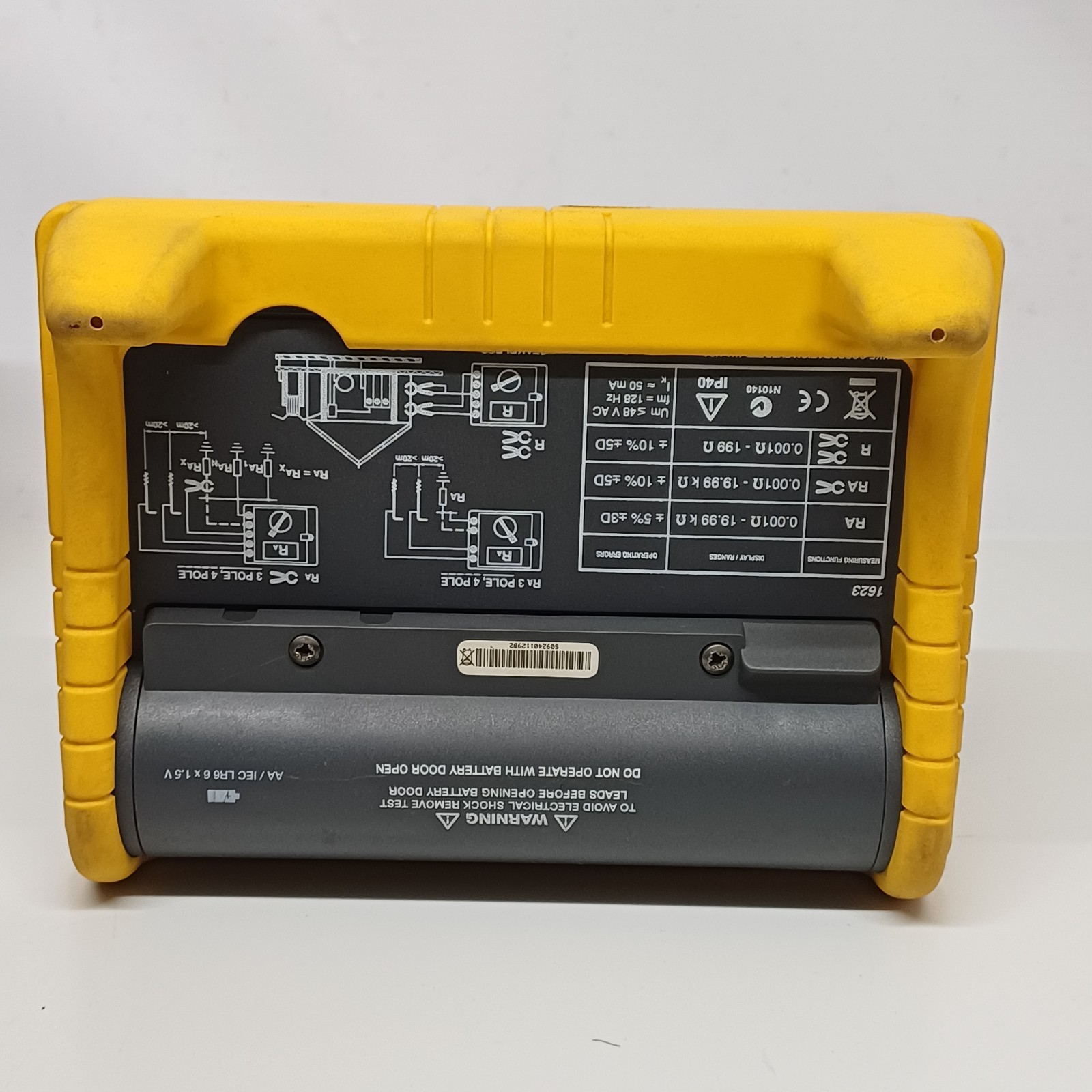 Fluke 1623 Earth Ground Resistance Tester Kit GEO w/ Leads & Case