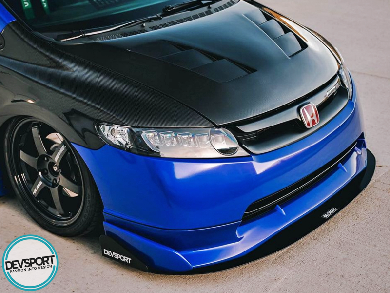 DevSport Front Bumper Splitter (06-11 Honda Civic FG1 FG2 FA5) Lip Spoiler