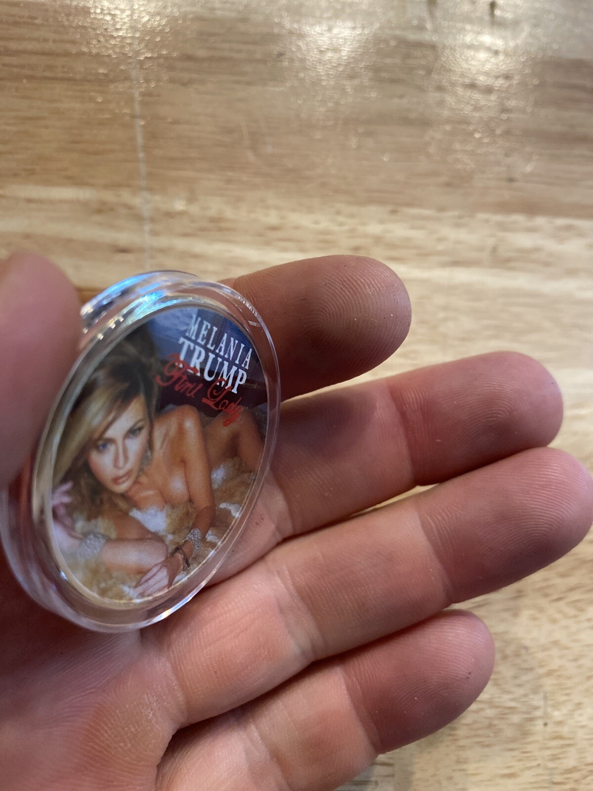 Melania Trump Coin NSFW MAGA Novelty Anti Biden Clinton Obama Collector NUDE