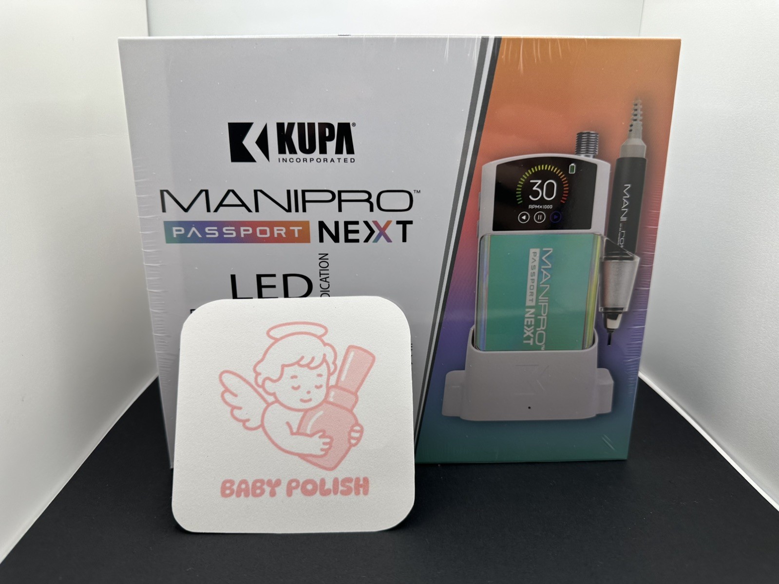 Kupa ManiPro Passport NEXT Complete Set Nail Drill -  KP-65 Handpiece - White