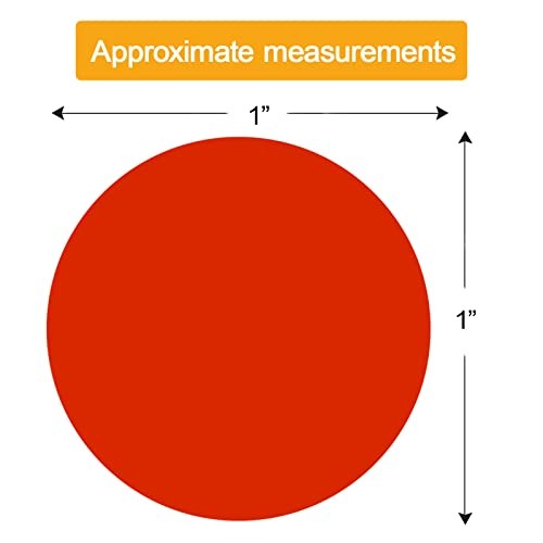 1400 PCS 1" Colored Dot Stickers Round Color Coding Labels Circle Dots Labels