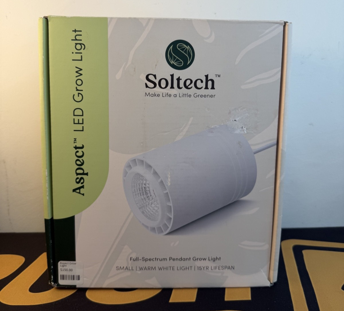 Soltech Aspect LED Grow Light Small White Pendant with Timer