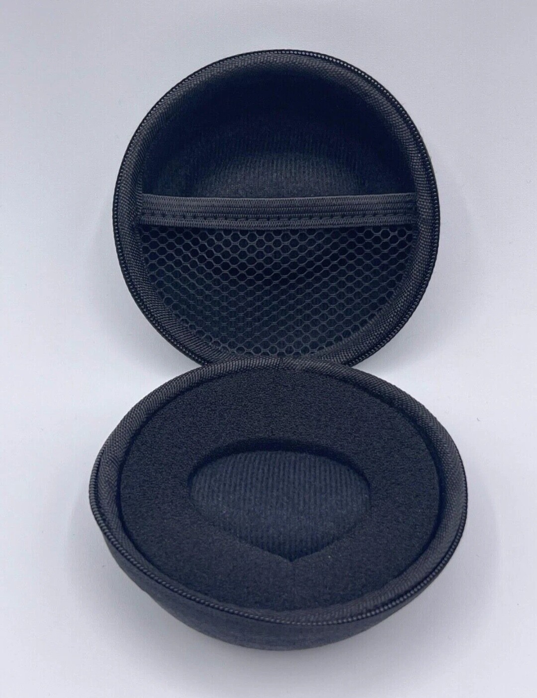 TAG Heuer Watch Storage Case Travel Compact Size w/ Zipper Round Black & Gray