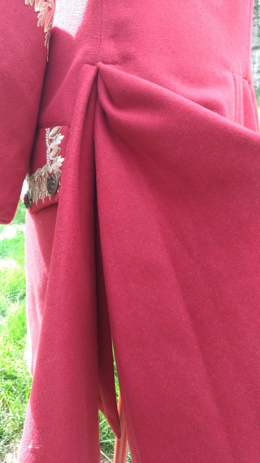 Rococo/Pirate/Captain 18th century Frock Coat, Red