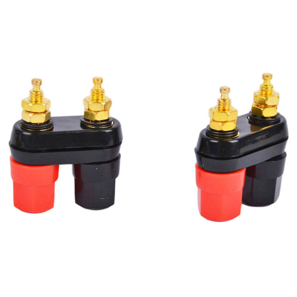 New 10 Pcs Speaker Amplifier Terminal Binding Post Dual 2-way Female Banana Plug