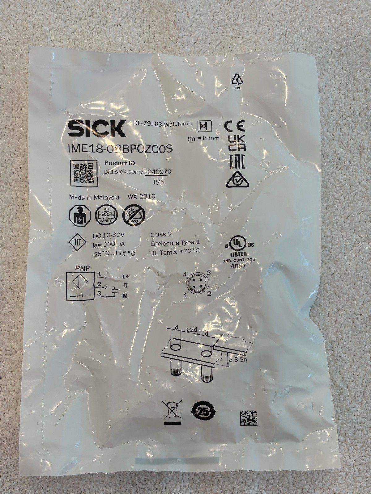 SICK IME18-08BPOZC0S