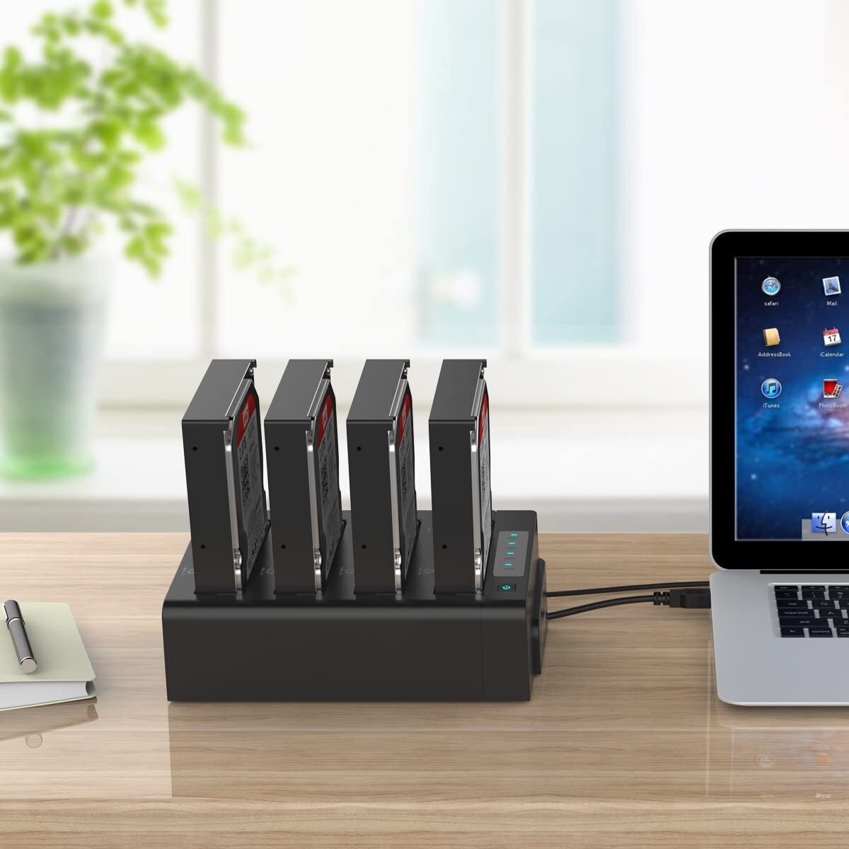 ORICO USB3.0 4 Bay Hard Drive Docking Station for 2.5/3.5 inch HDD SSD Off Clone